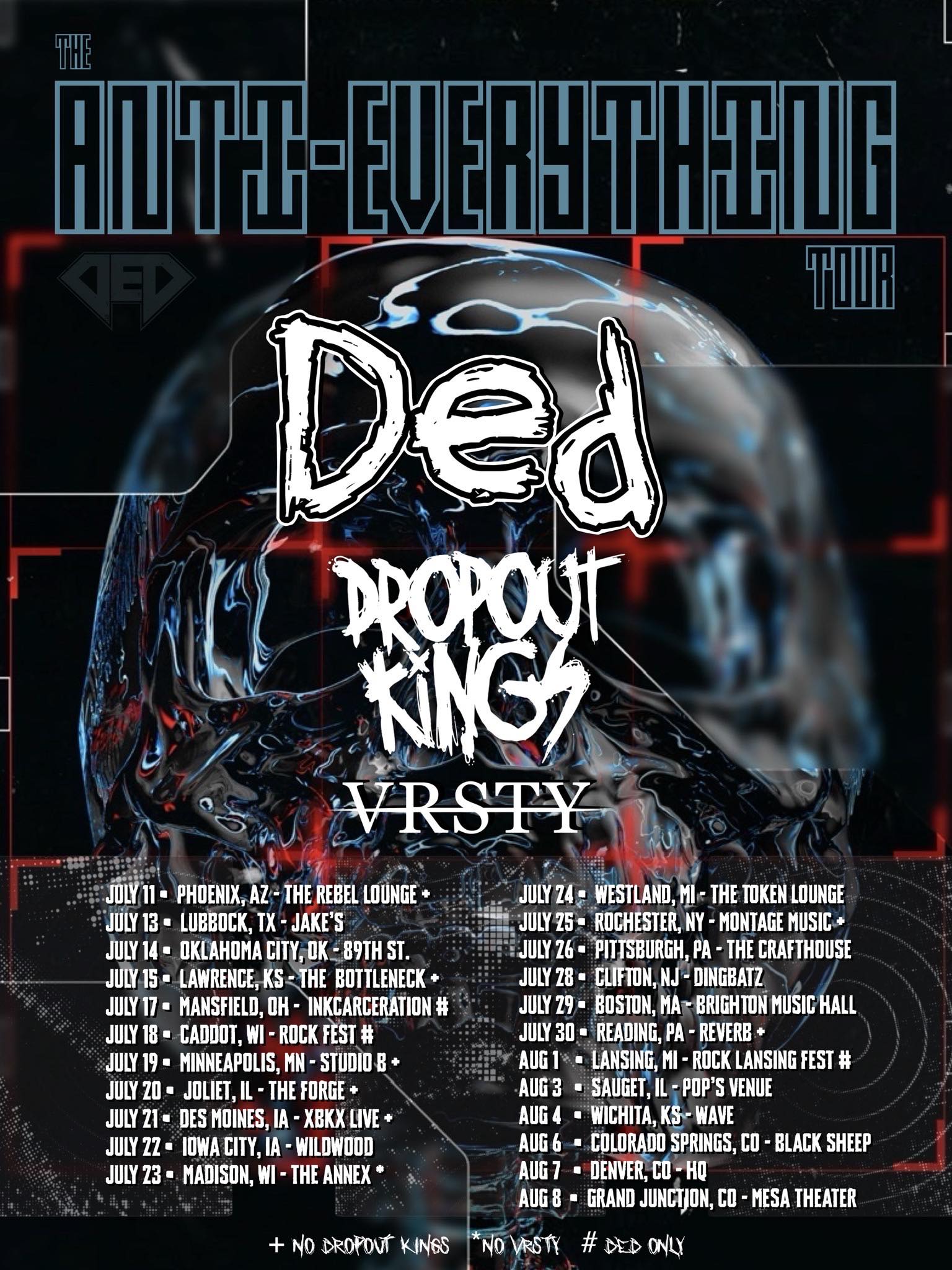 Dropout Kings Tour Poster 2026
