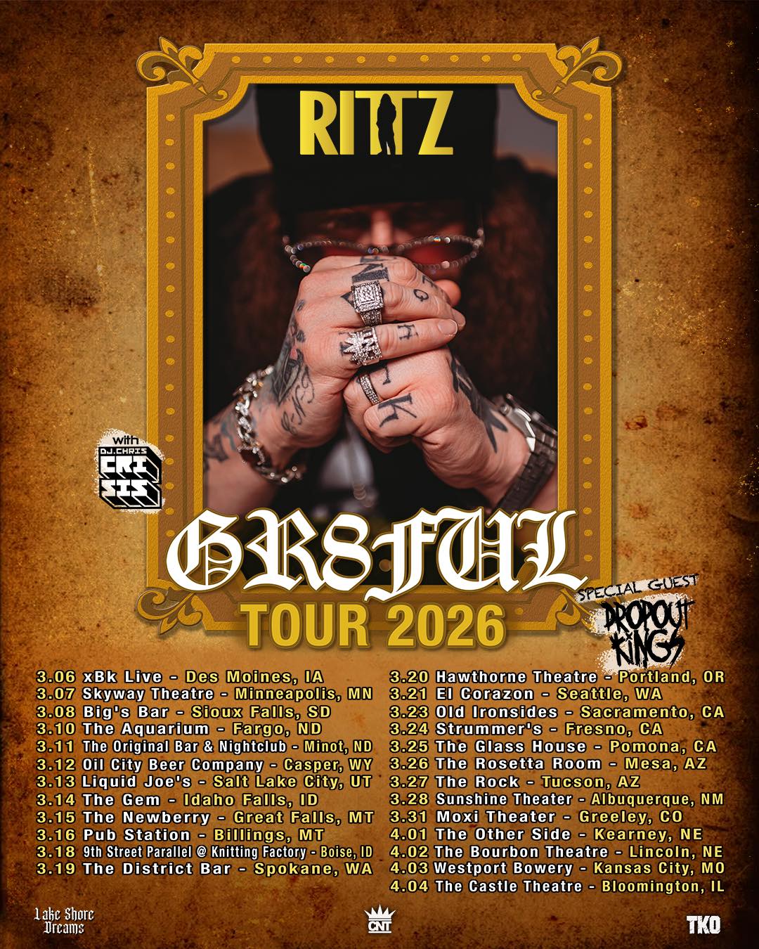 Dropout Kings Tour Poster 2026